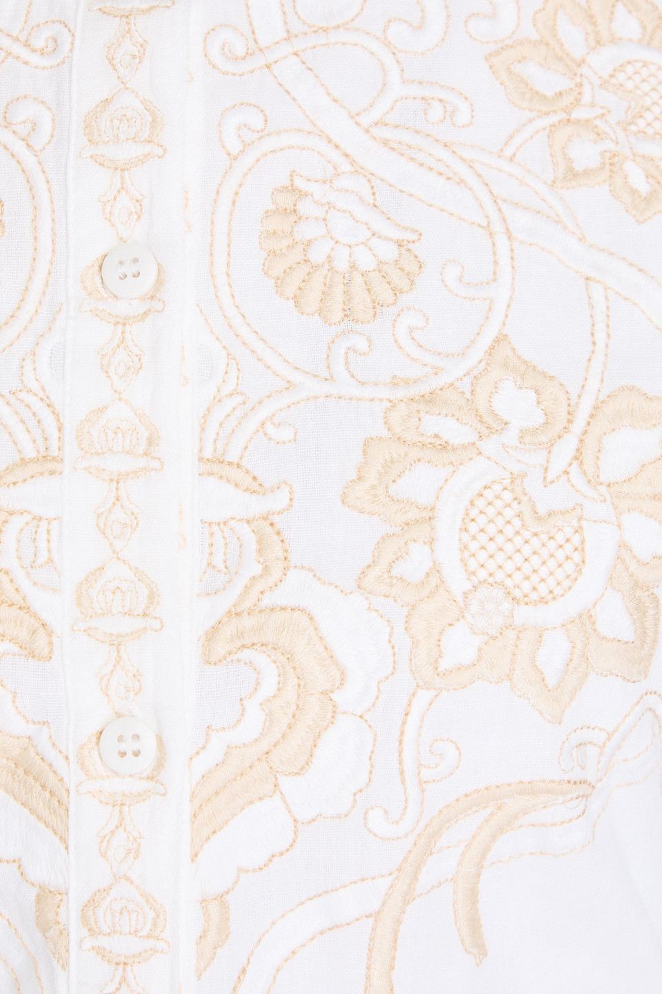 Melissa Odabash Everly Embroidered-front Cotton And In White