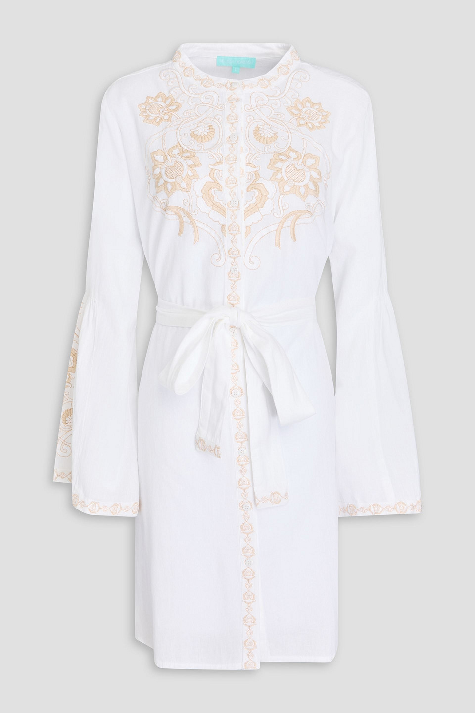 Melissa Odabash Everly Embroidered-front Cotton And In White