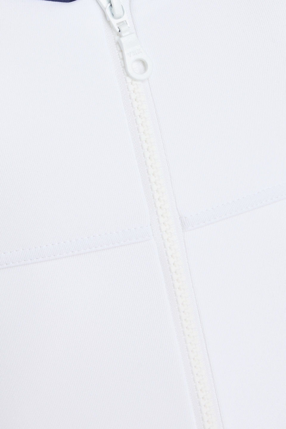 Melissa Odabash Bellino Zip-up One-piece Swimsuit In White