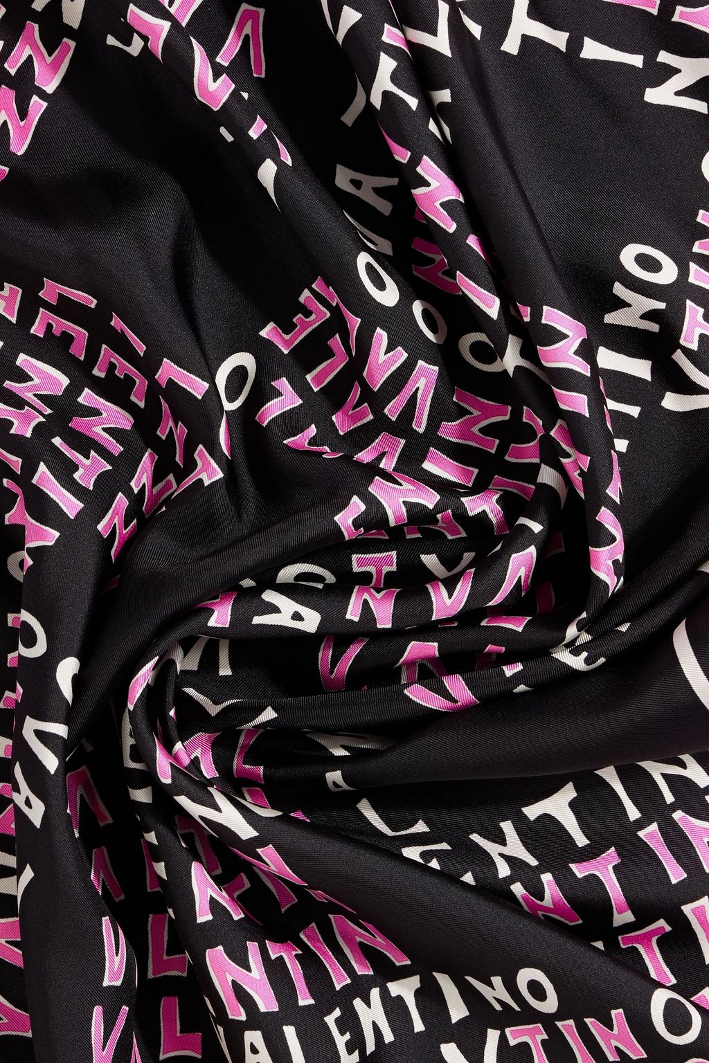 VALENTINO GARAVANI Printed silk-twill scarf