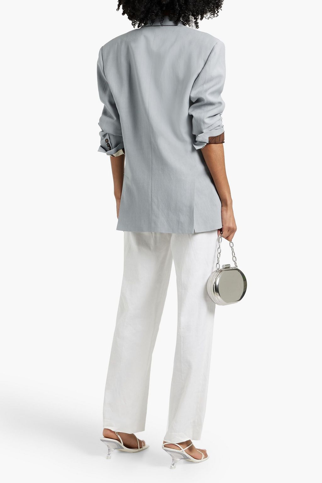 BRUNELLO CUCINELLI Bead-embellished twill blazer