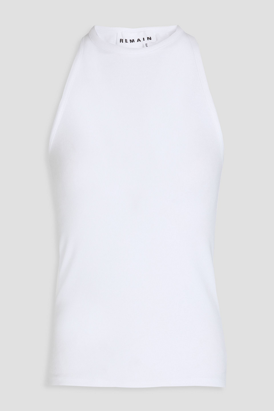 REMAIN BIRGER CHRISTENSEN KNOTTED STRETCH-COTTON JERSEY TANK