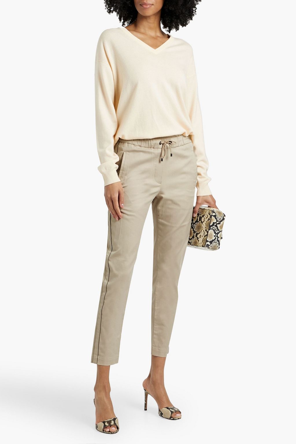BRUNELLO CUCINELLI Bead-embellished cashmere sweater