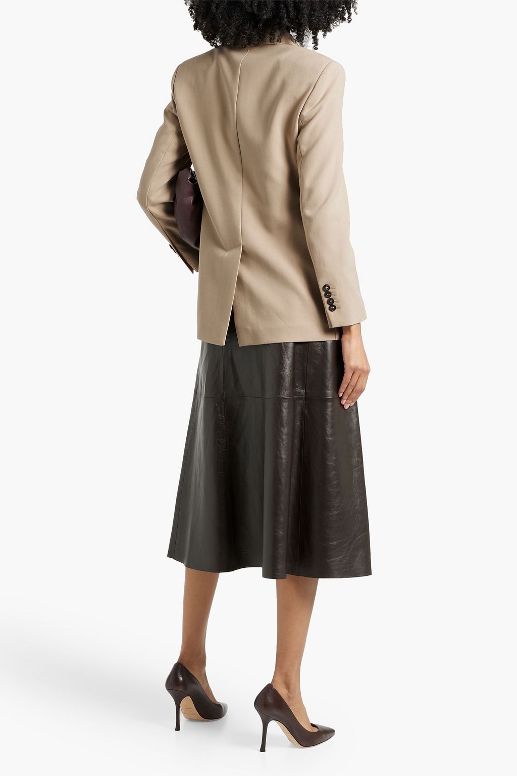 BRUNELLO CUCINELLI Double-breasted cotton blazer