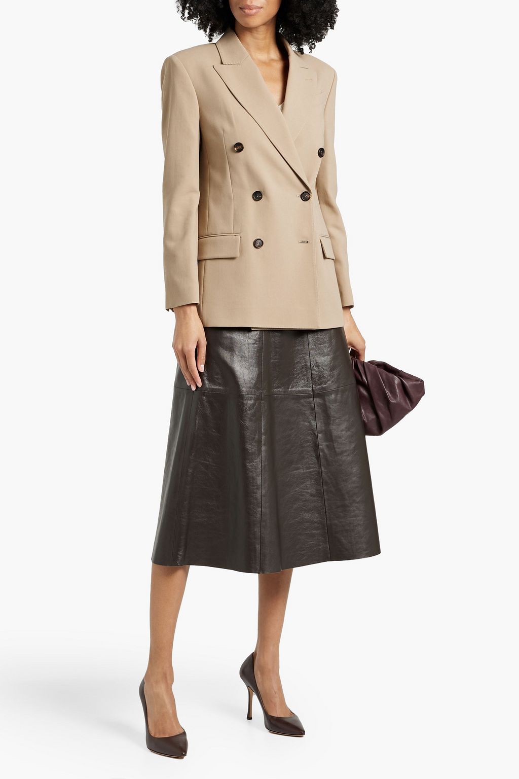 BRUNELLO CUCINELLI Double-breasted cotton blazer