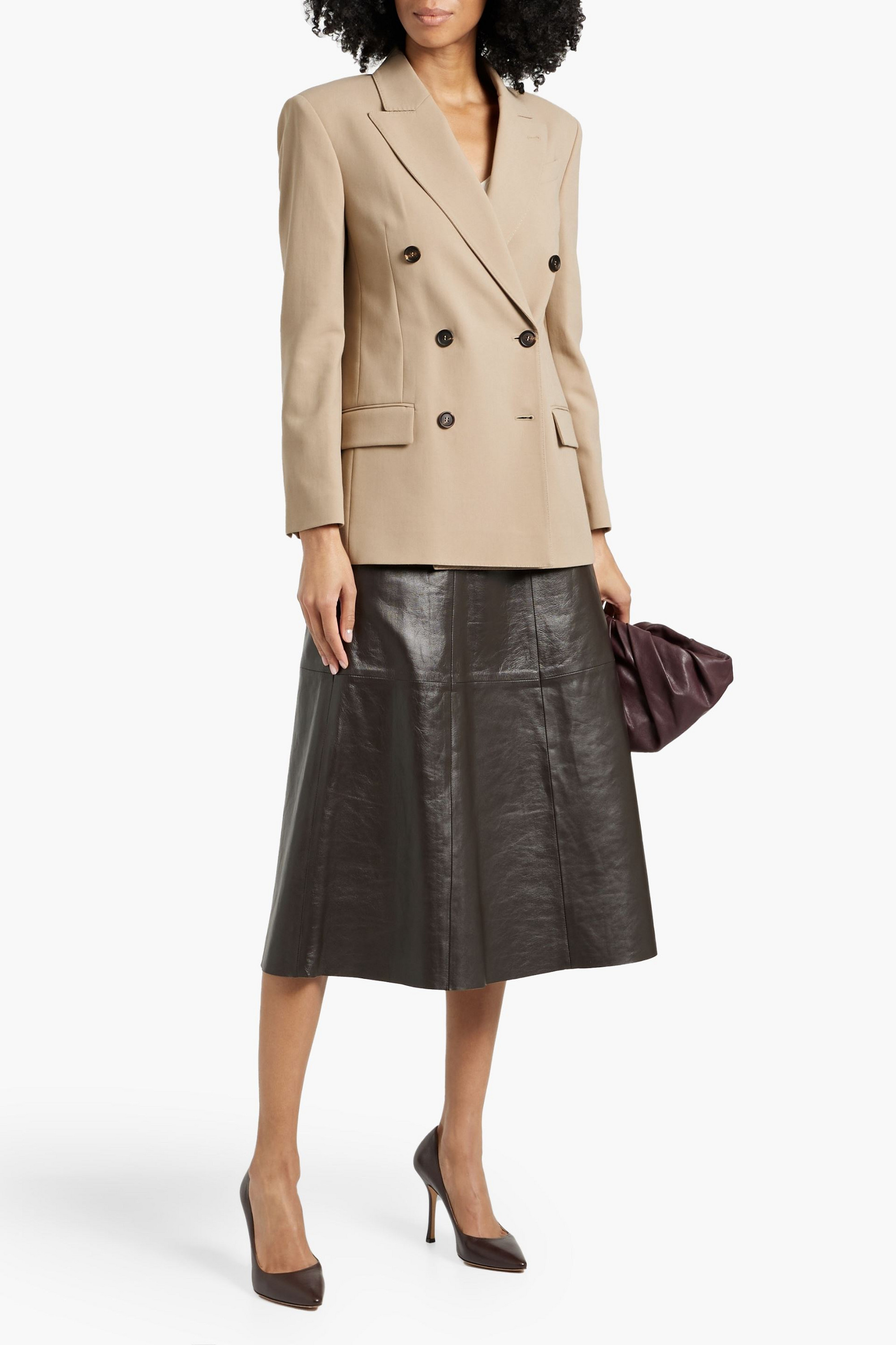 Brunello Cucinelli Double-breasted cotton blazer