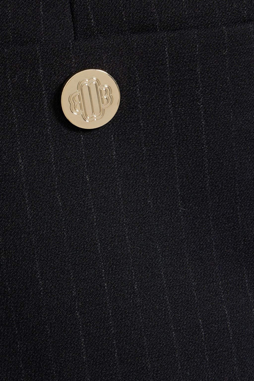 MAJE Pinstriped twill shorts
