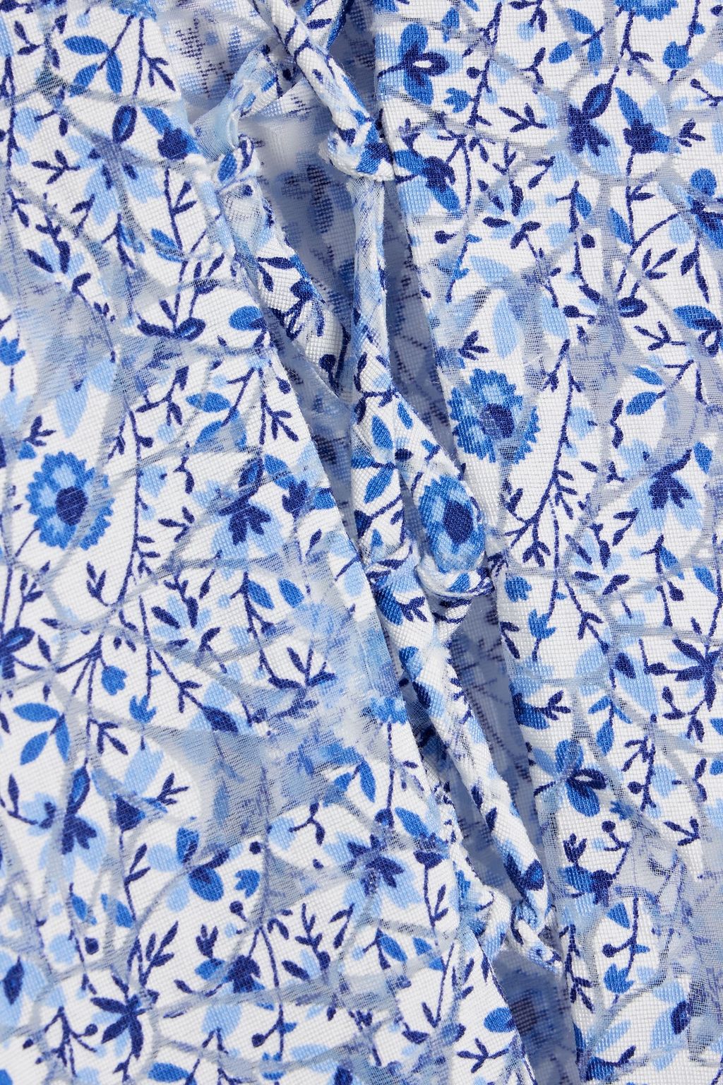 MAJE Burnout-effect floral-print woven mini dress