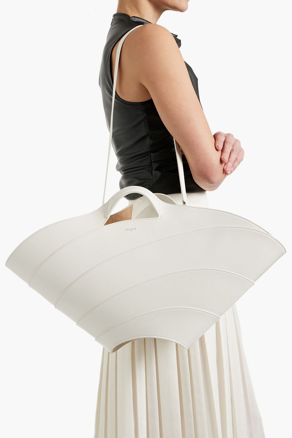 ALAÏA Khaima medium leather tote