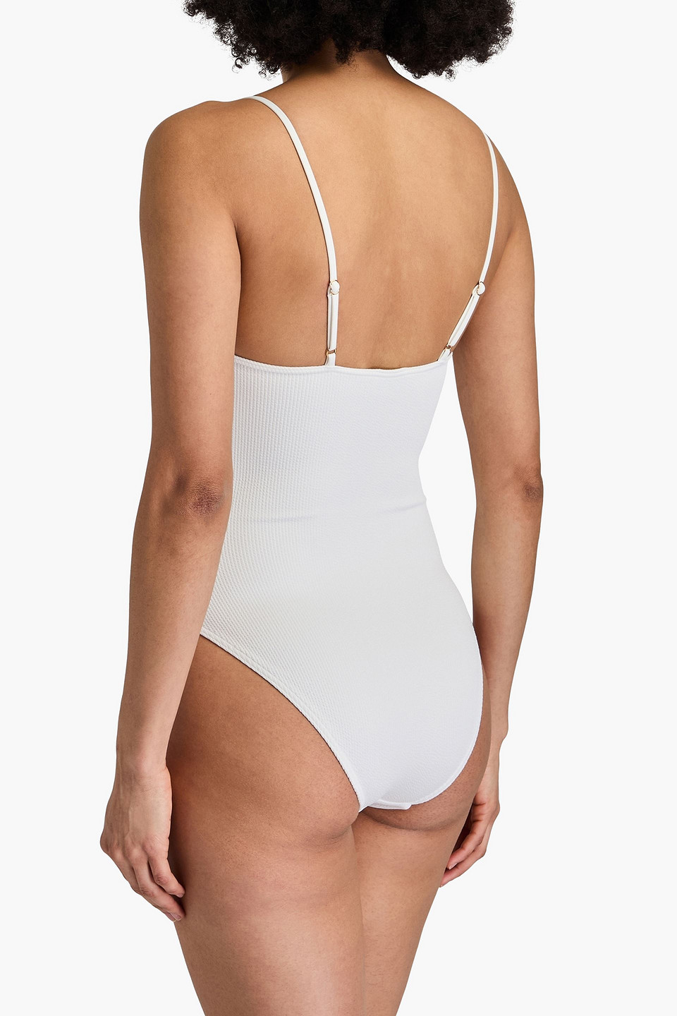 Melissa Odabash Palma Gerippter Badeanzug In Weiss