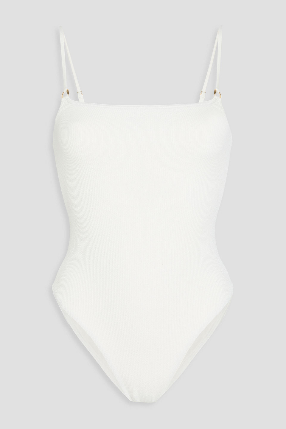 Melissa Odabash Palma Gerippter Badeanzug In Weiss