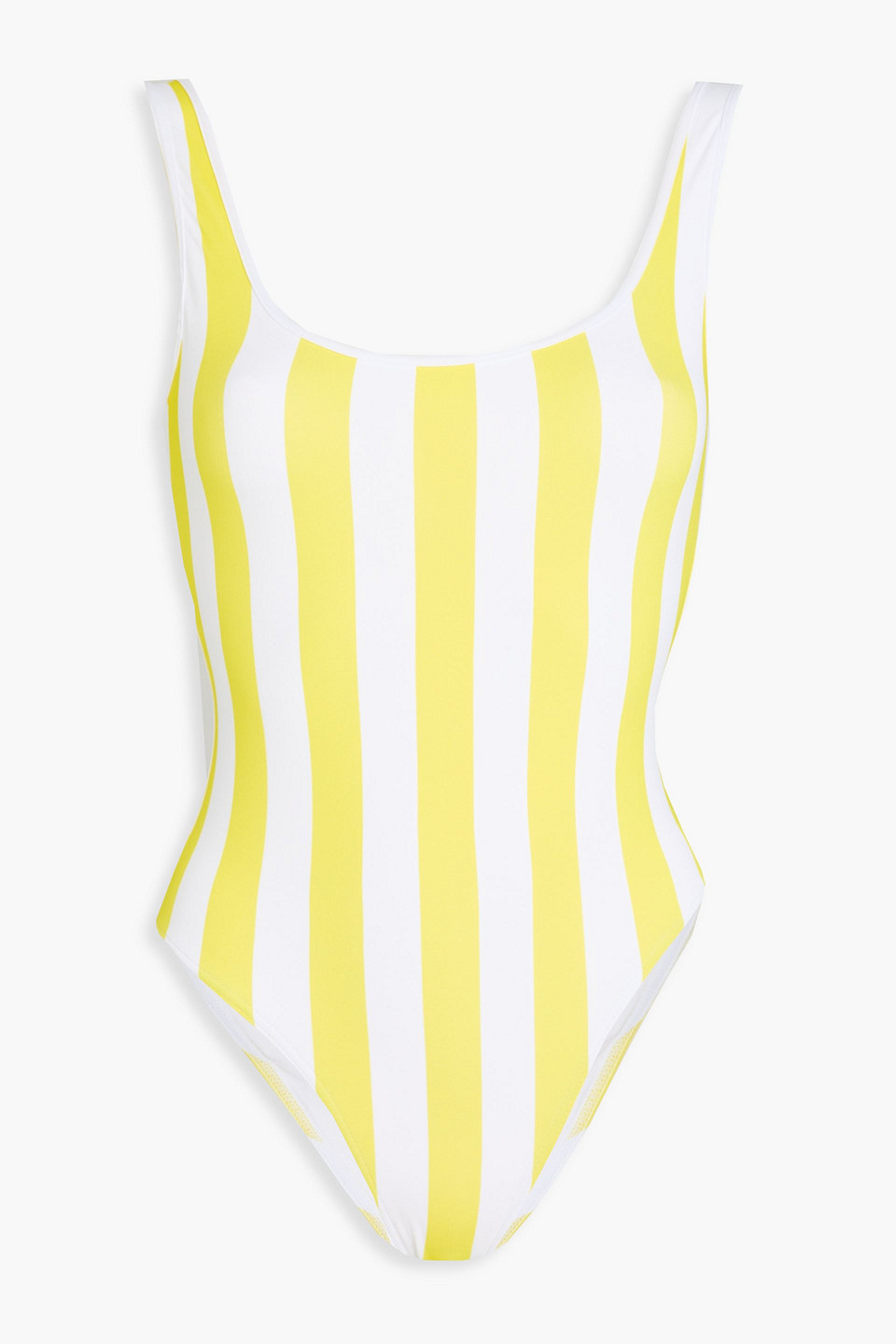 Melissa Odabash Arezzo Striped Swimsuit In Yellow