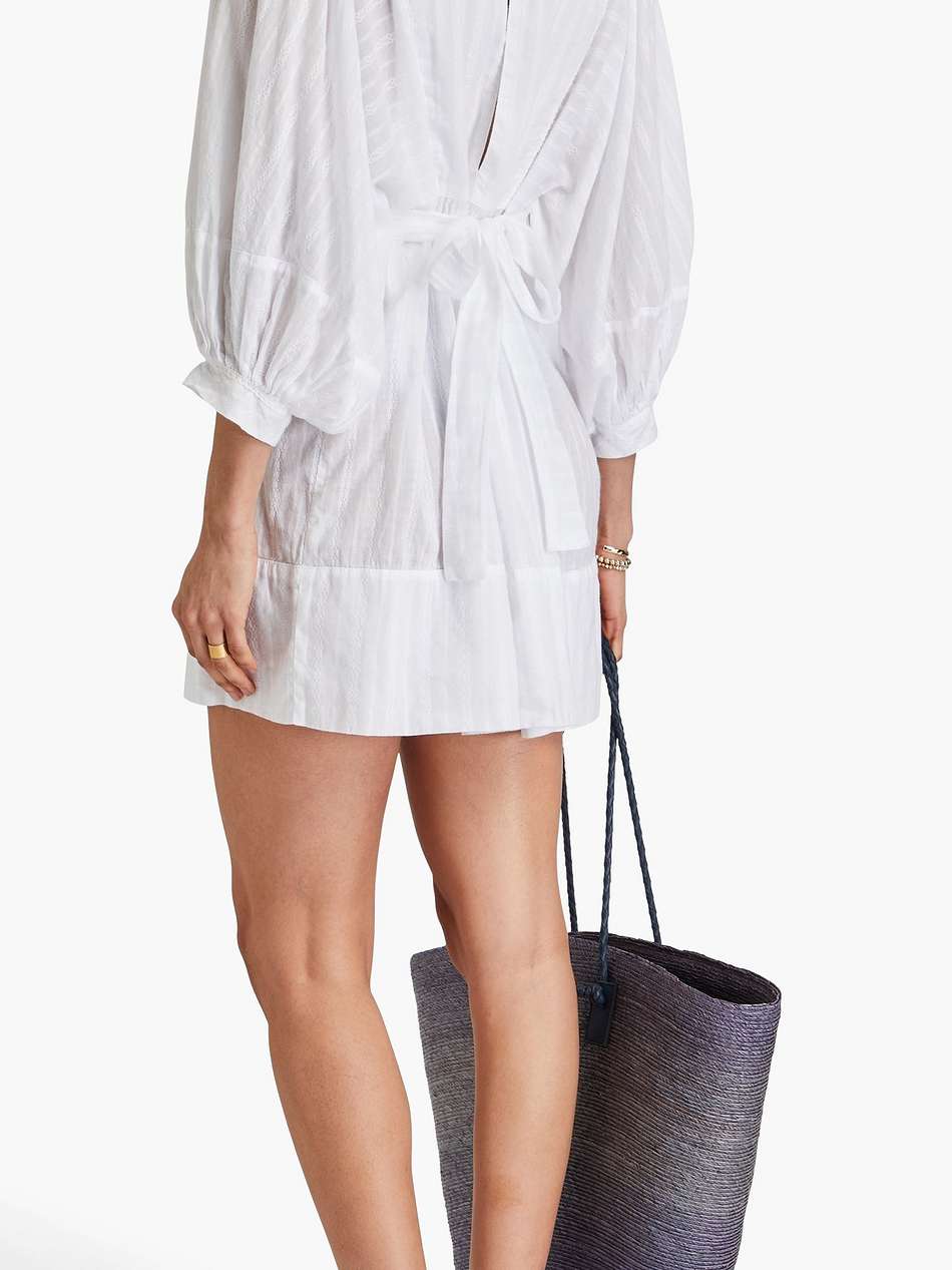 camilla embroidered cotton-mousseline mini dress