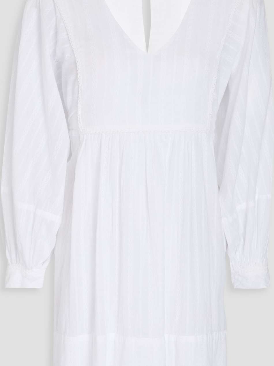 camilla embroidered cotton-mousseline mini dress