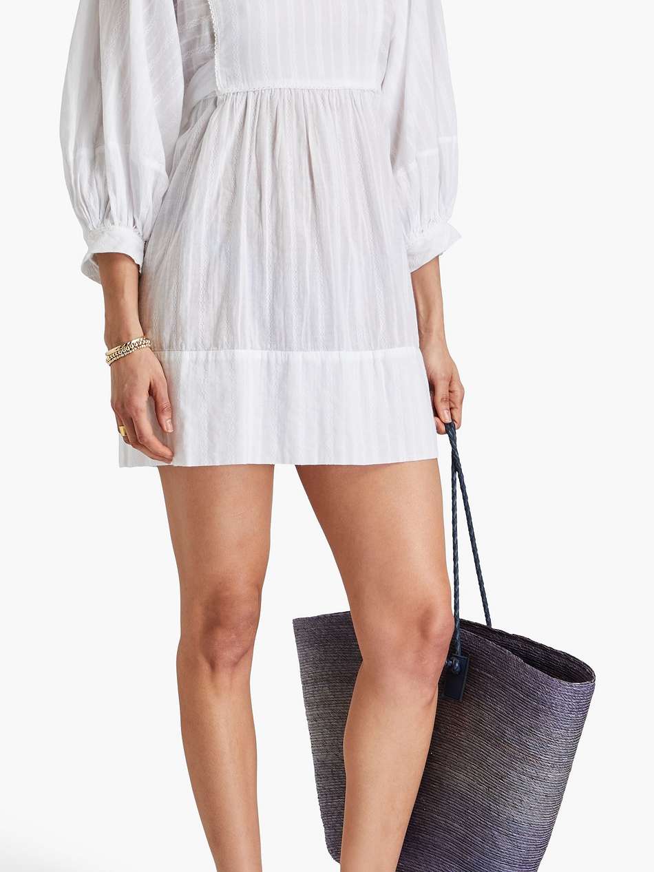 camilla embroidered cotton-mousseline mini dress