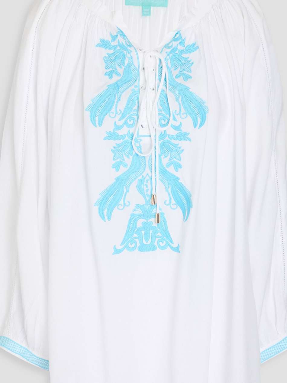 kitty embroidered woven blouse