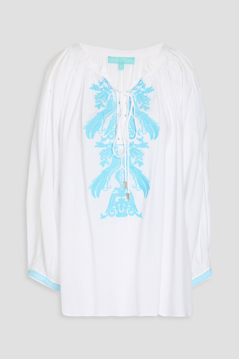 Kitty embroidered woven blouse