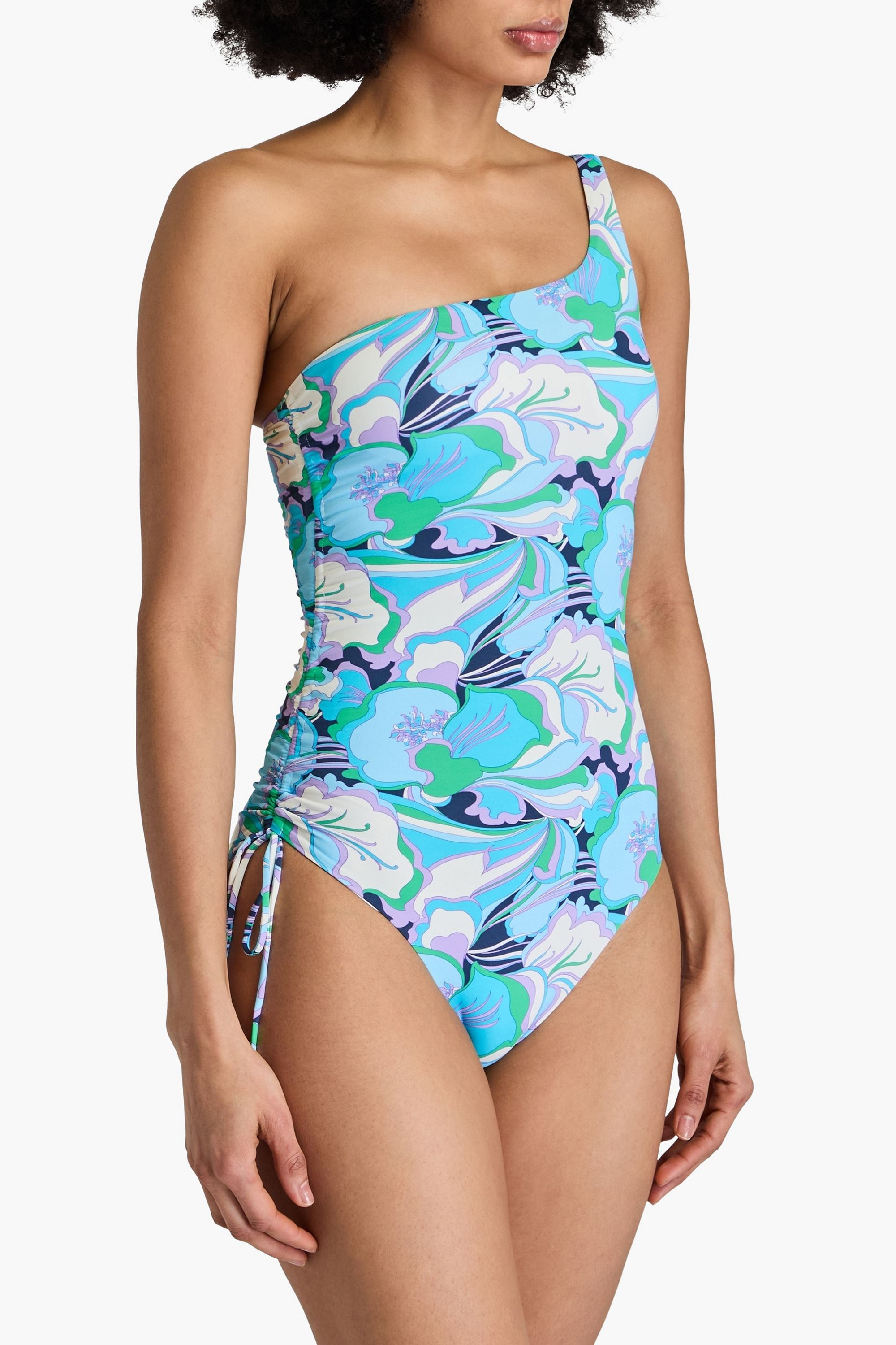 Melissa Odabash Bodrum one-shoulder floral-print swimsuit