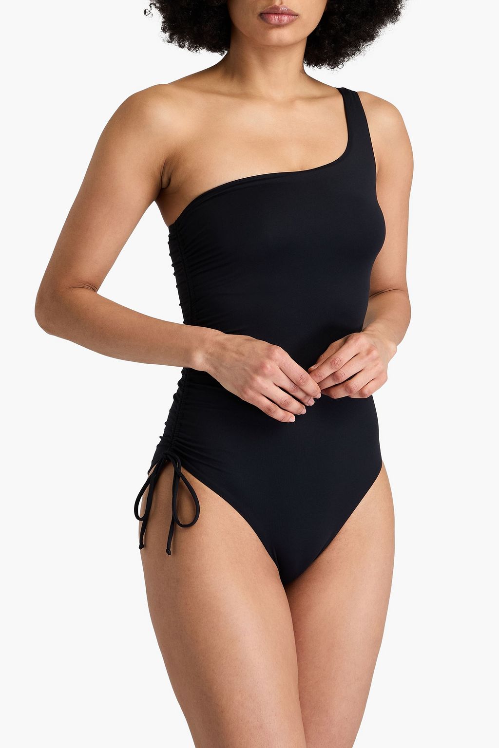 MELISSA ODABASH Bodrum one-shoulder tie-detailed swimsuit