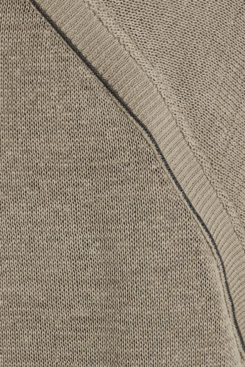BRUNELLO CUCINELLI Bead-embellished cotton sweater