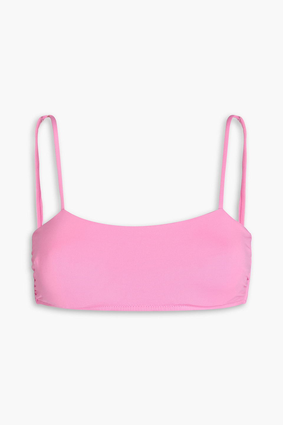 Melissa Odabash Vegas Ruched Underwired Bikini Top In Bubblegum