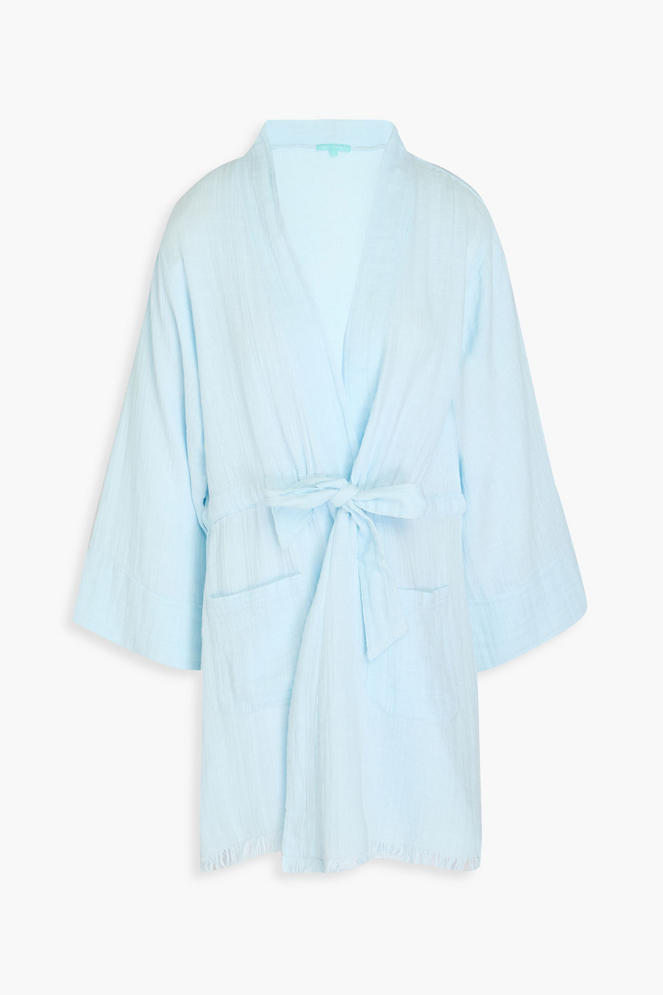 Melissa Odabash Leah Cotton-gauze Kaftan In Sky Blue