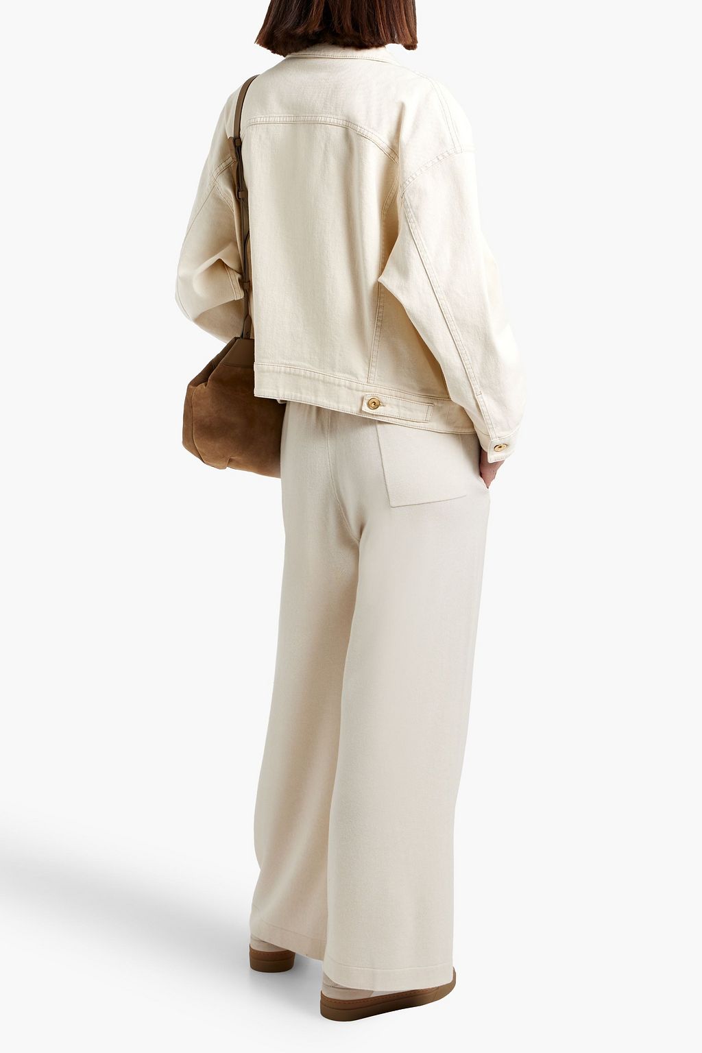 BRUNELLO CUCINELLI 비즈 장식 데님 재킷