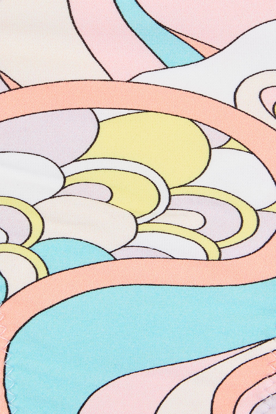 MELISSA ODABASH CANCUN TIE-DETAILED PRINTED BIKINI BRIEFS