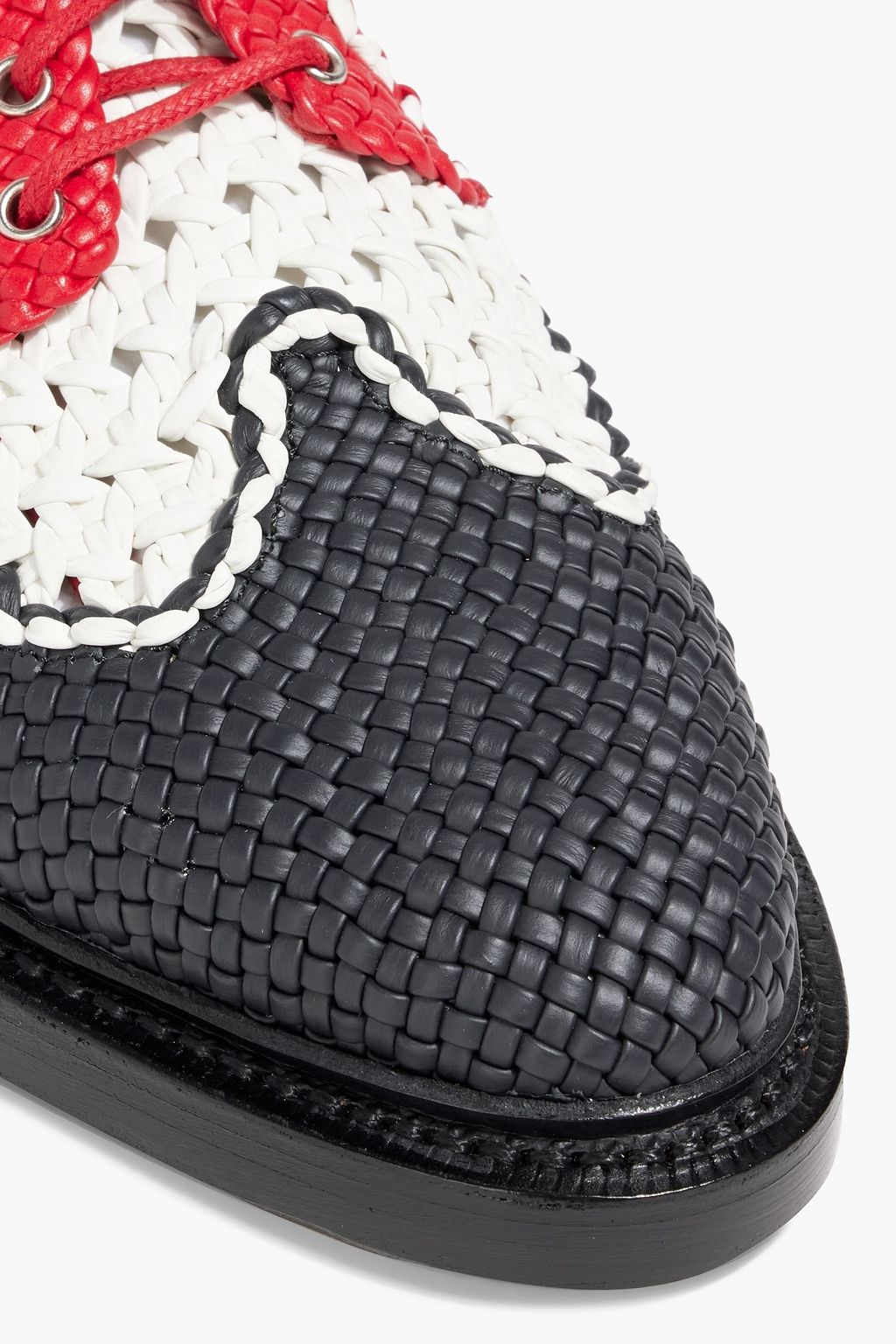 THOM BROWNE Woven leather brogues