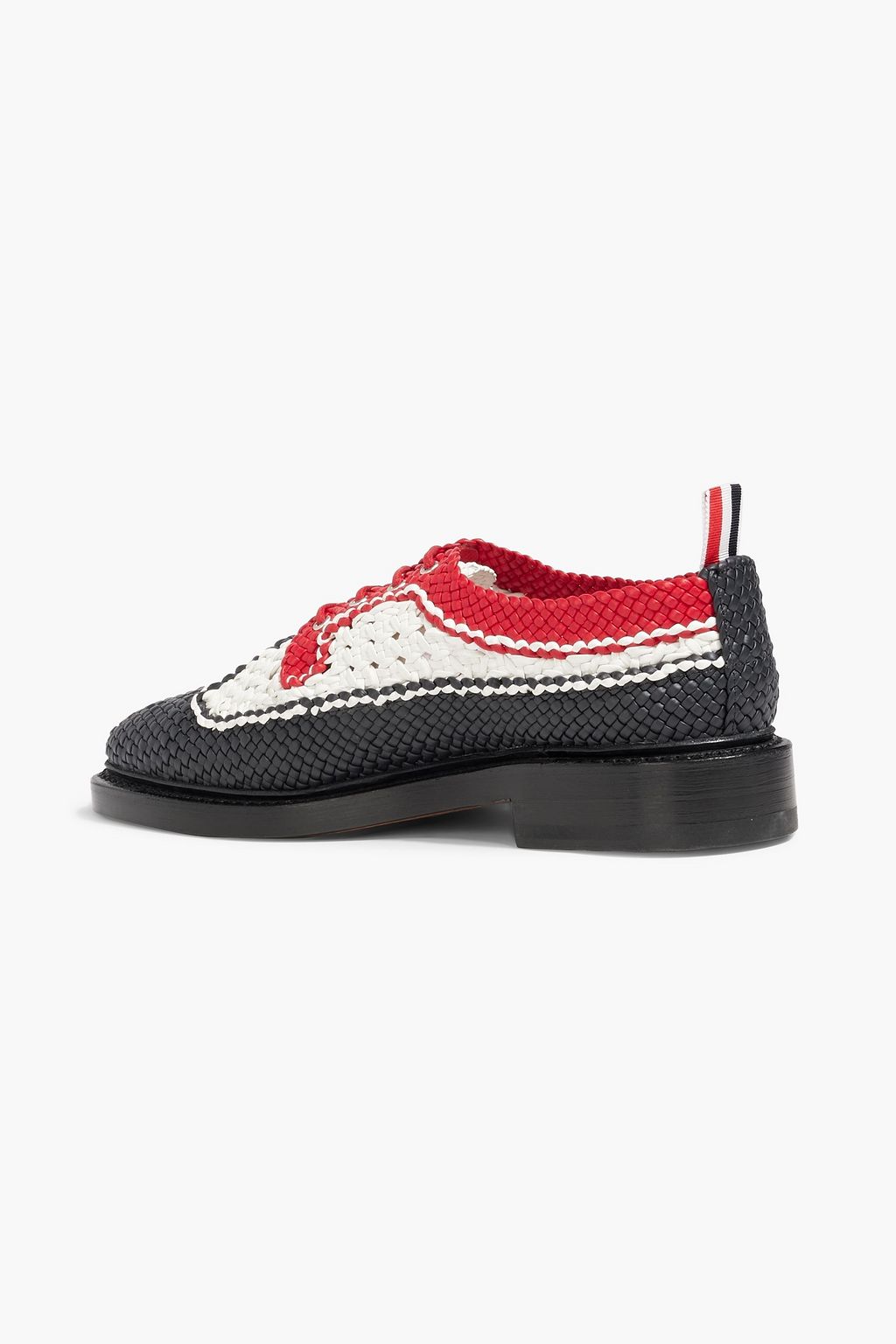 THOM BROWNE Woven leather brogues