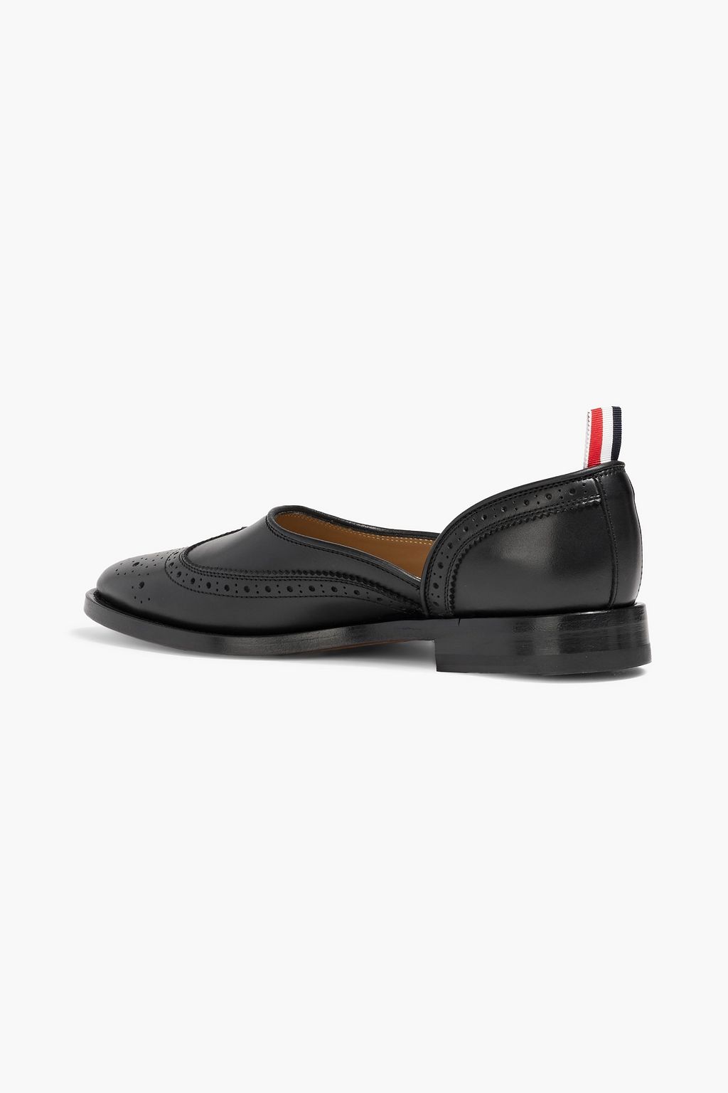 THOM BROWNE Perforated leather loafers