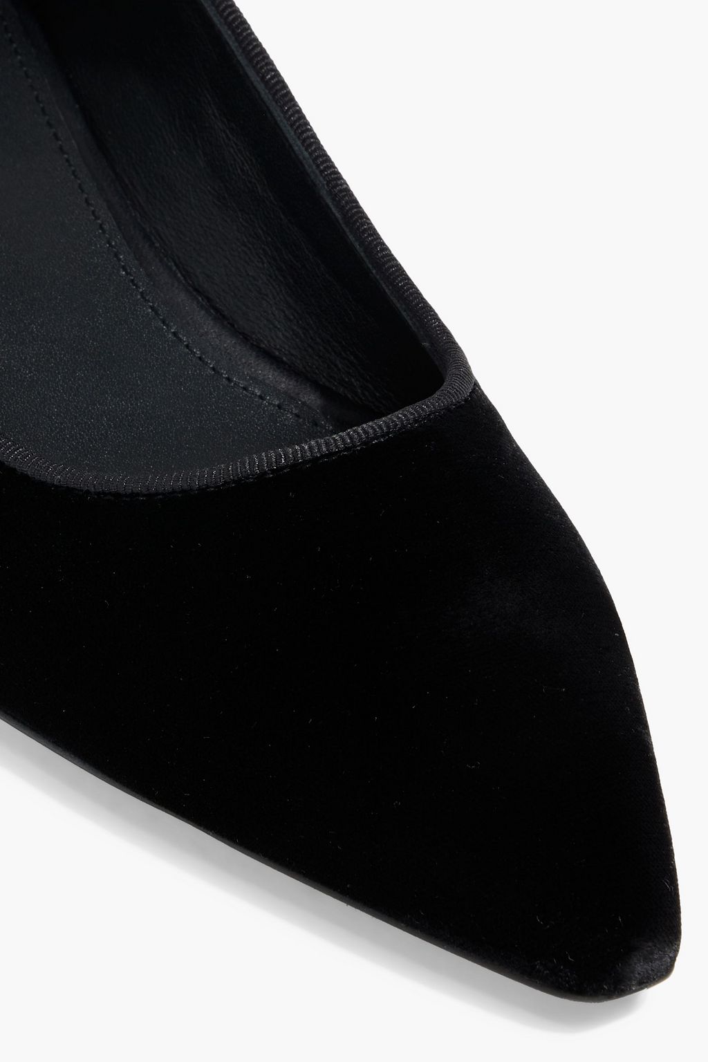TOTEME Velvet point-toe flats