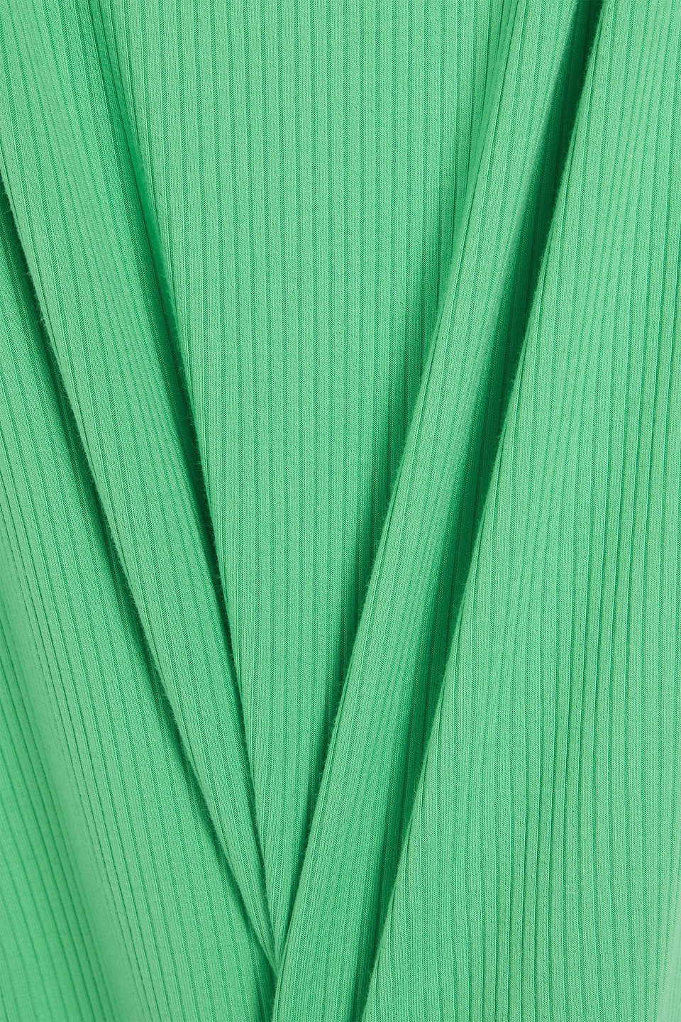 Melissa Odabash Riley Ribbed-jersey Midi Dress In Jade