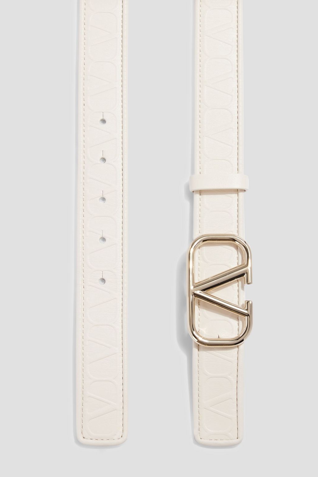 VALENTINO GARAVANI VLOGO embossed leather belt