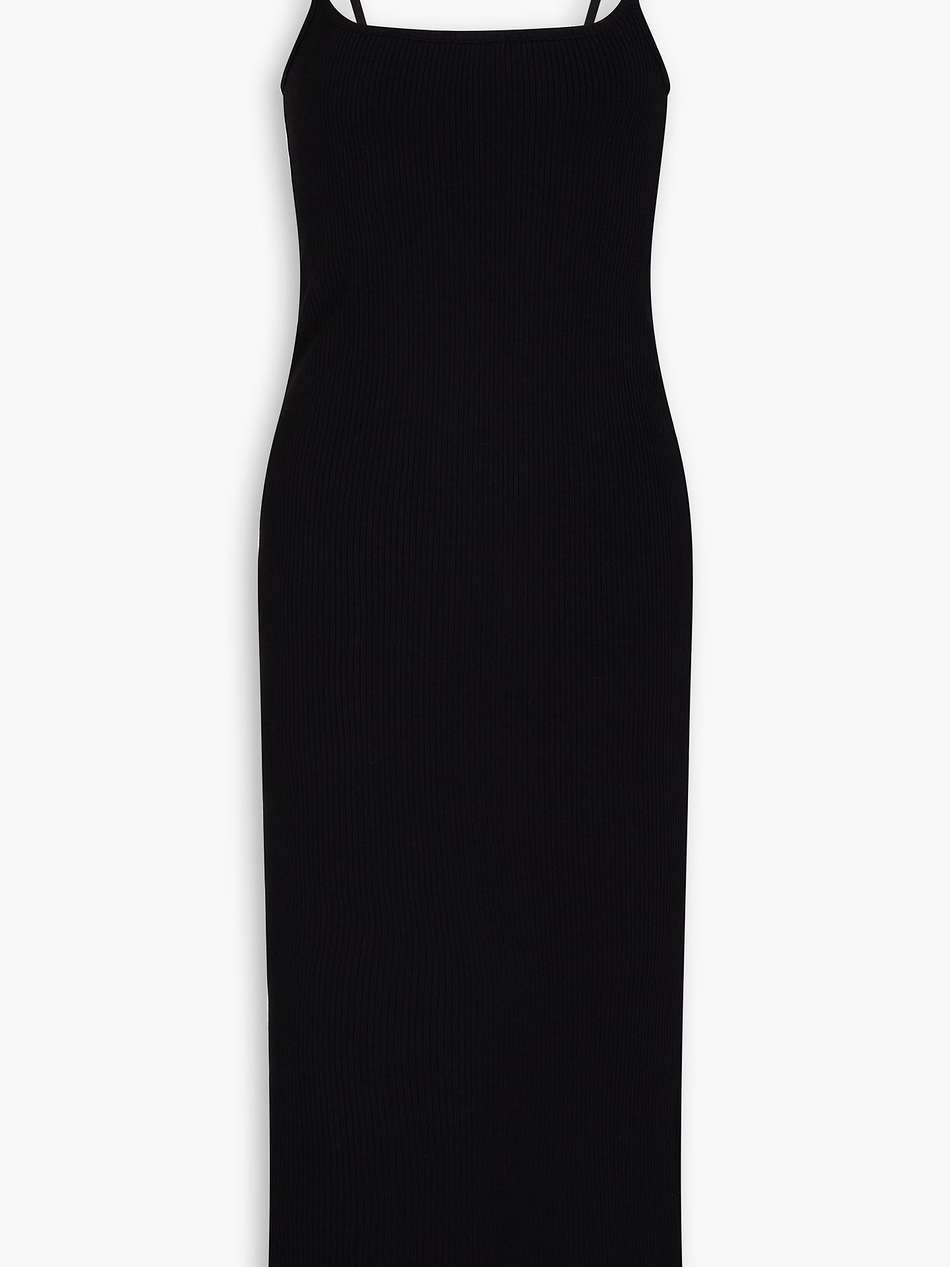 riley ribbed-jersey midi dress