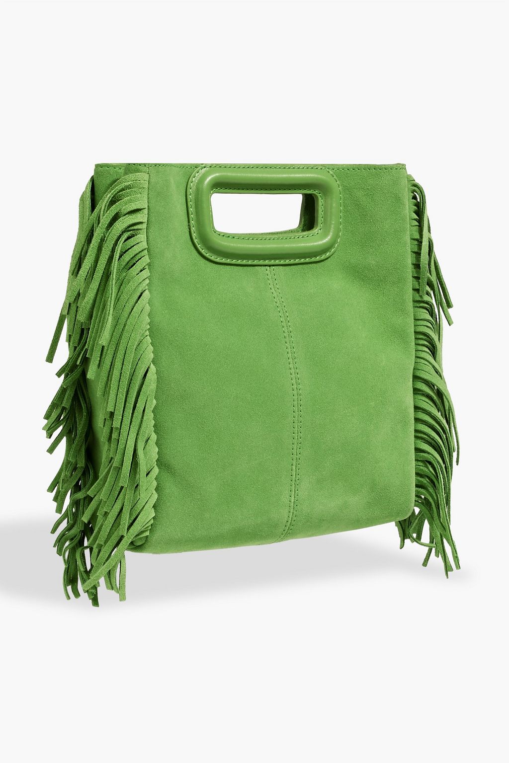 MAJE Fringed suede tote