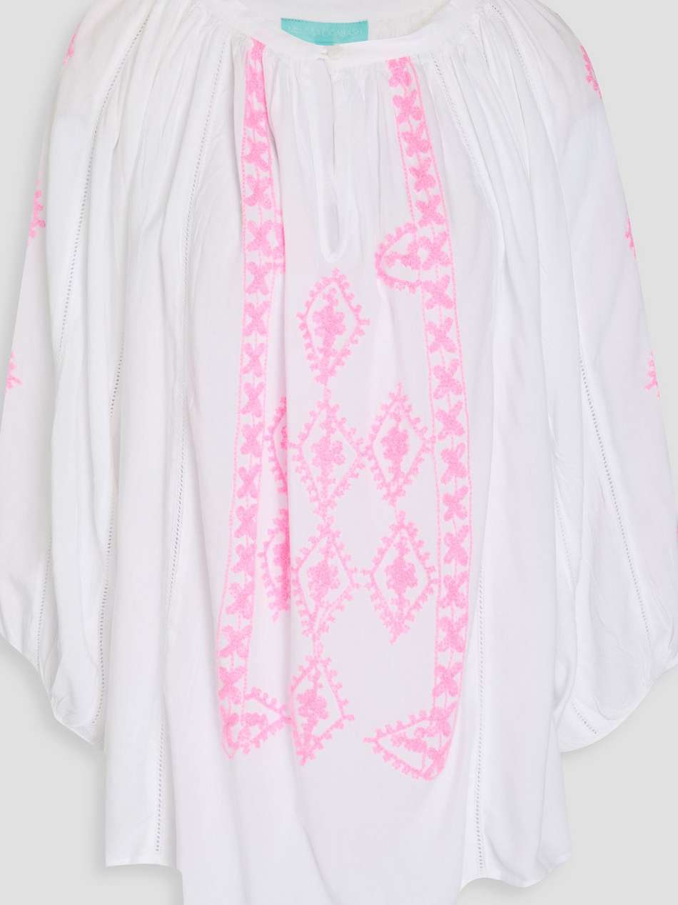 aliya embroidered voile blouse