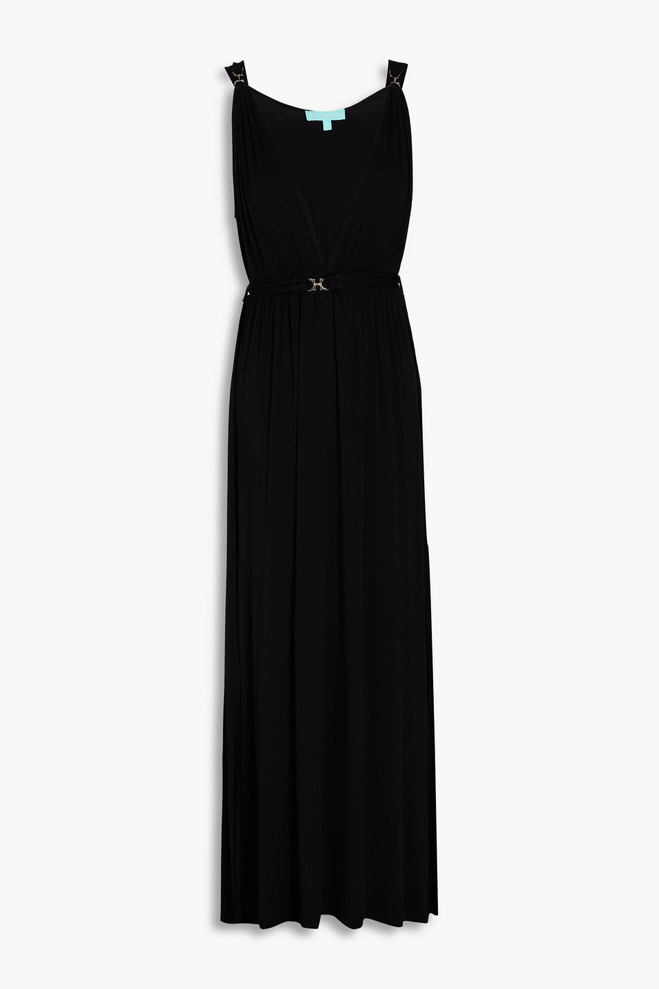 Melissa Odabash Harper V-neck Maxi Dress In Schwarz