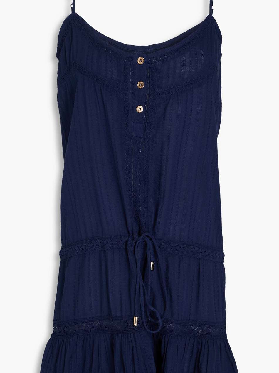 kelly cotton-gauze mini dress