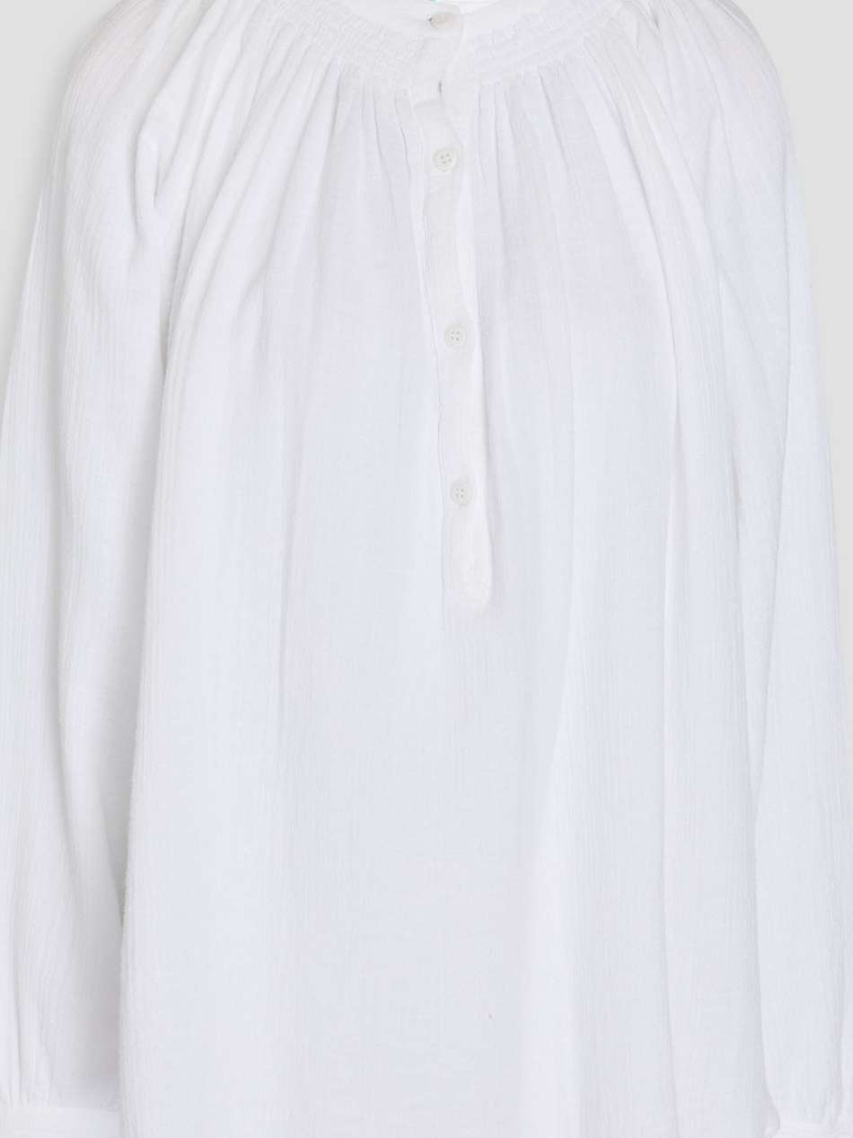 georgia cotton-gauze top