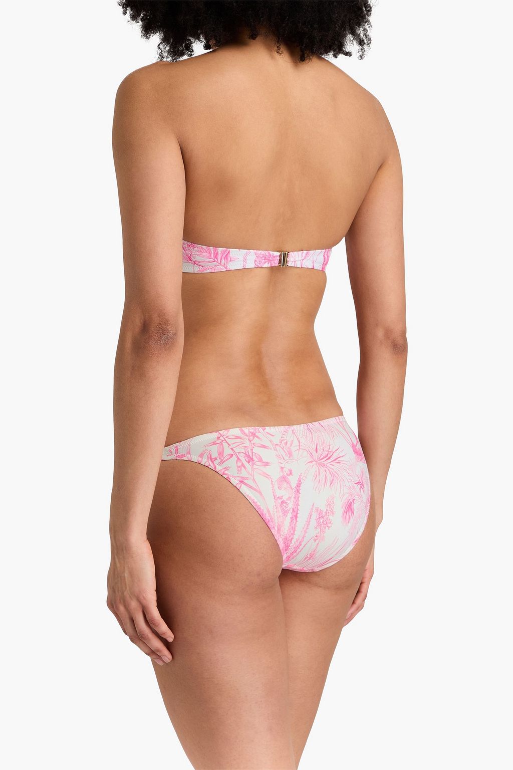 MELISSA ODABASH Alba Bandeau-Bikini-Oberteil mit Print