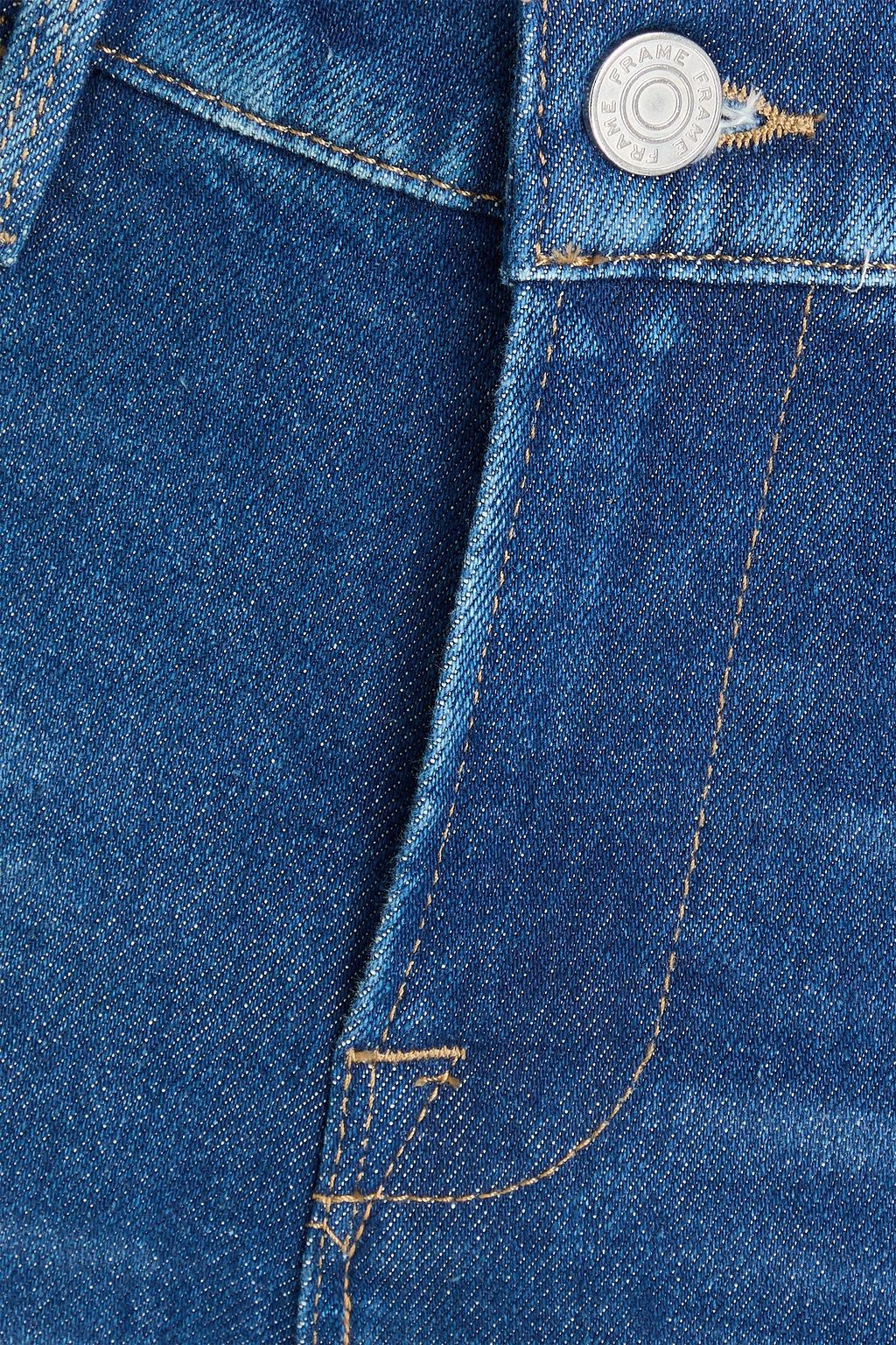 FRAME Le High Straight cropped high-rise straight-leg jeans