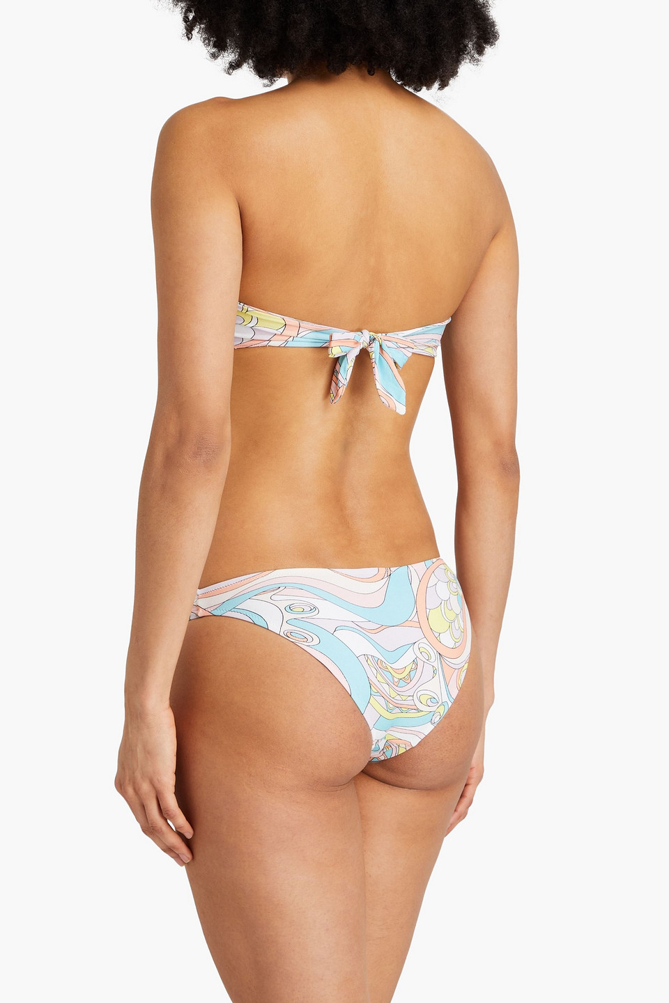Melissa Odabash Stockholm Printed Bikini Briefs In Pastel Pink