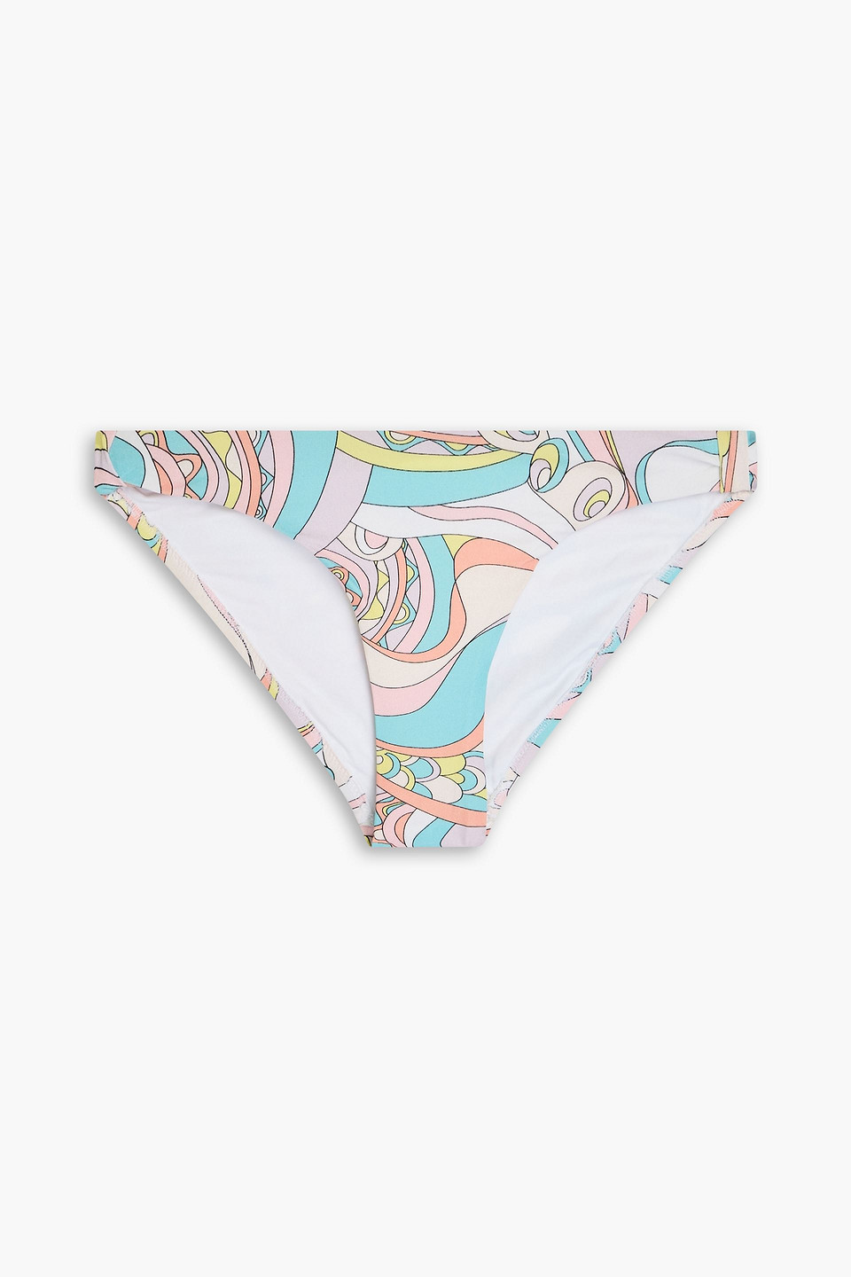 Melissa Odabash Stockholm Printed Bikini Briefs In Pastel Pink