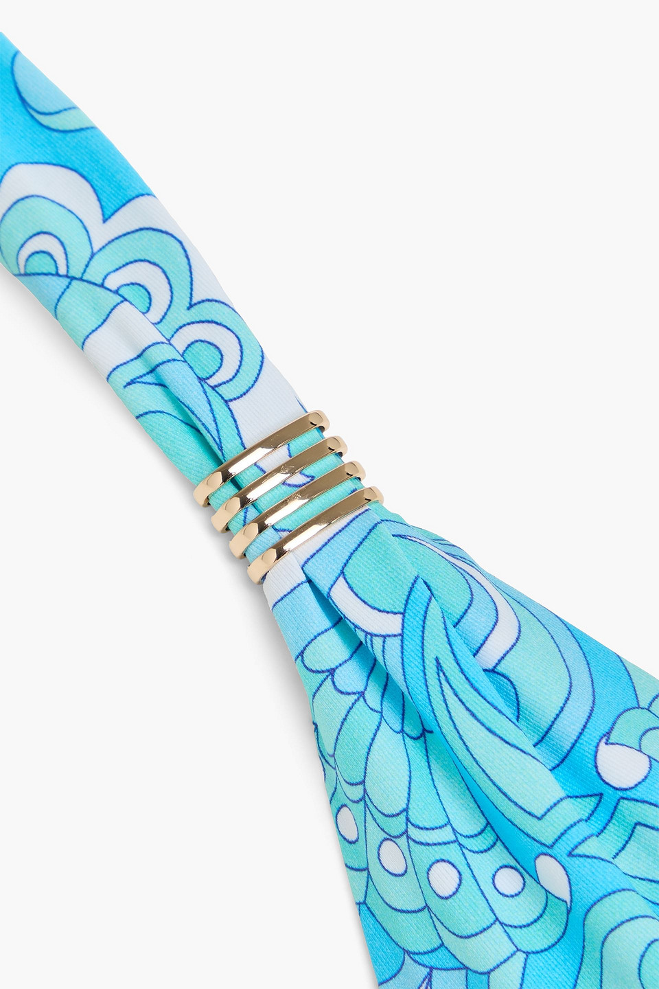 MELISSA ODABASH GRENADA PRINTED TRIANGLE BIKINI TOP