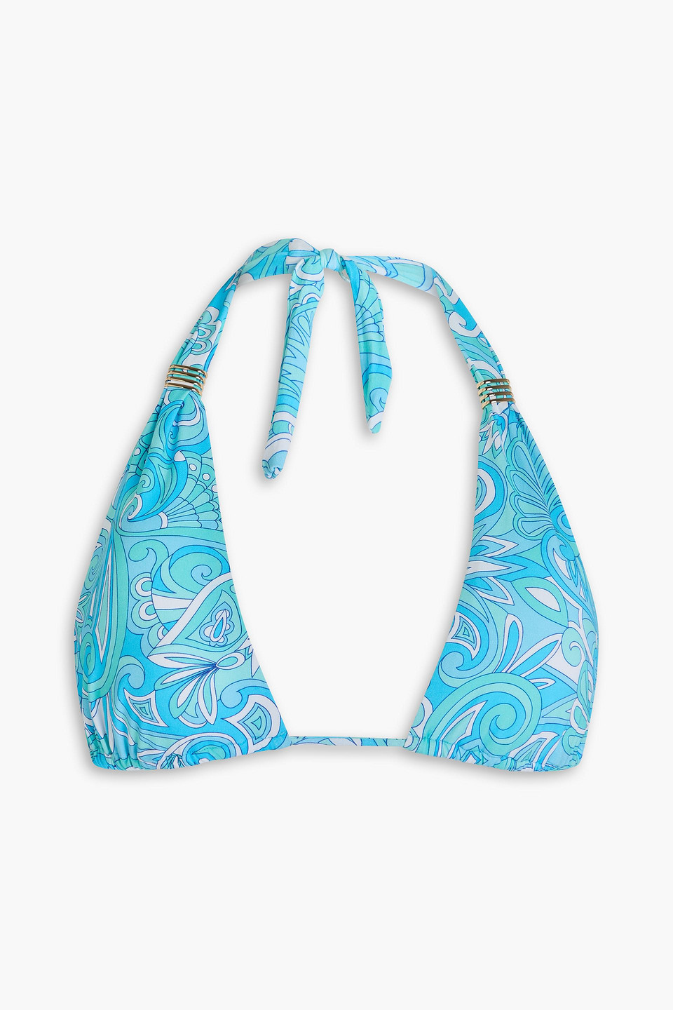 MELISSA ODABASH GRENADA PRINTED TRIANGLE BIKINI TOP