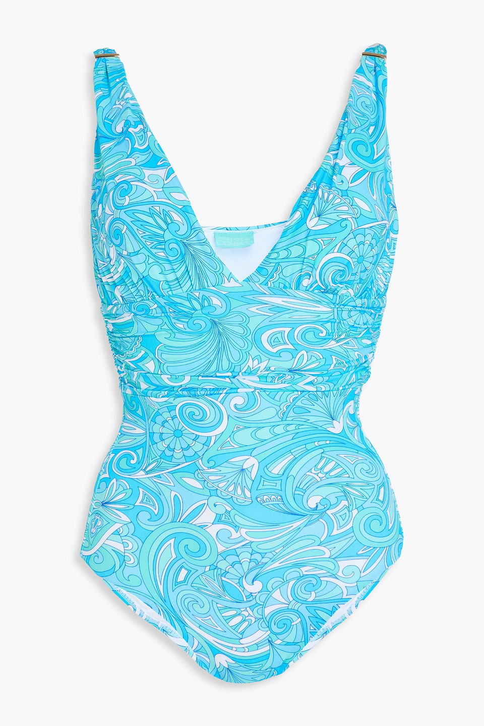 Melissa Odabash Panarea Paisley-print Swimsuit In Turquoise