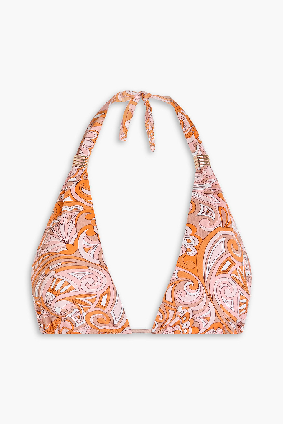 MELISSA ODABASH GRENADA PRINTED TRIANGLE BIKINI TOP