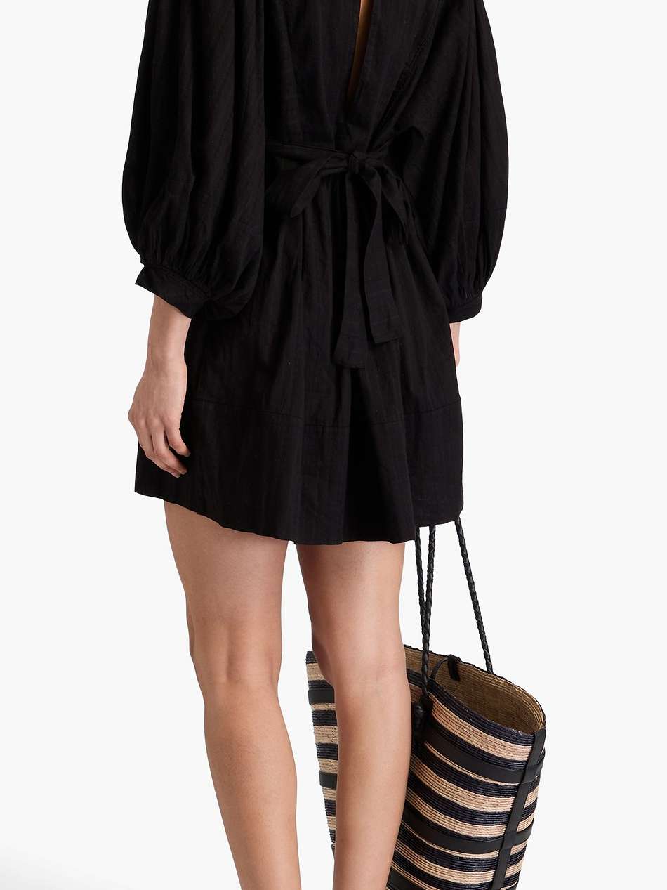 camilla embroidered cotton-mousseline mini dress