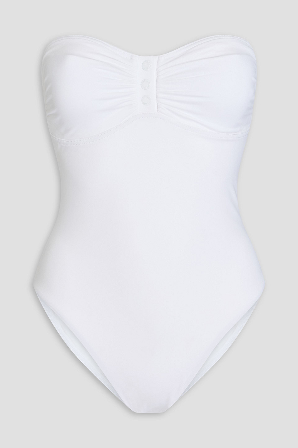 Melissa Odabash Remy Bandeau Swimsuit In White